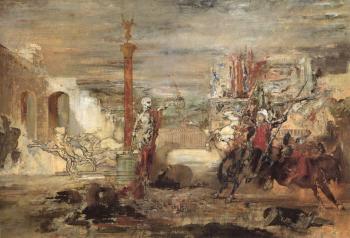 Gustave Moreau : Death Offers Crowns to the Winner of the Tournament